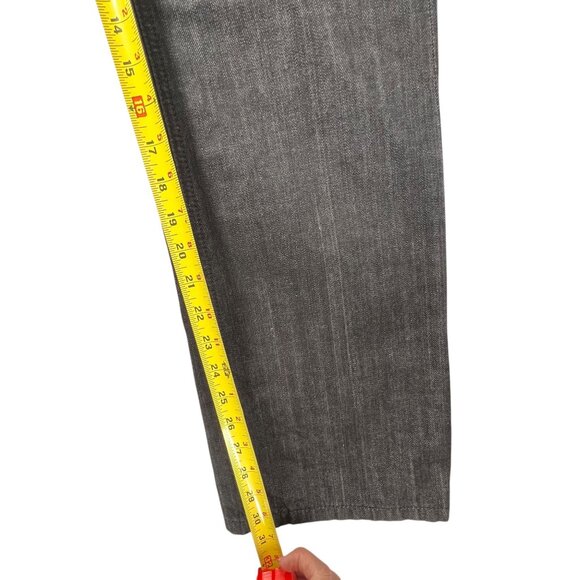 Affliction Black Jeans Blake Relaxed Straight Denim Mens 32x32 Studded Label - Picture 13 of 16